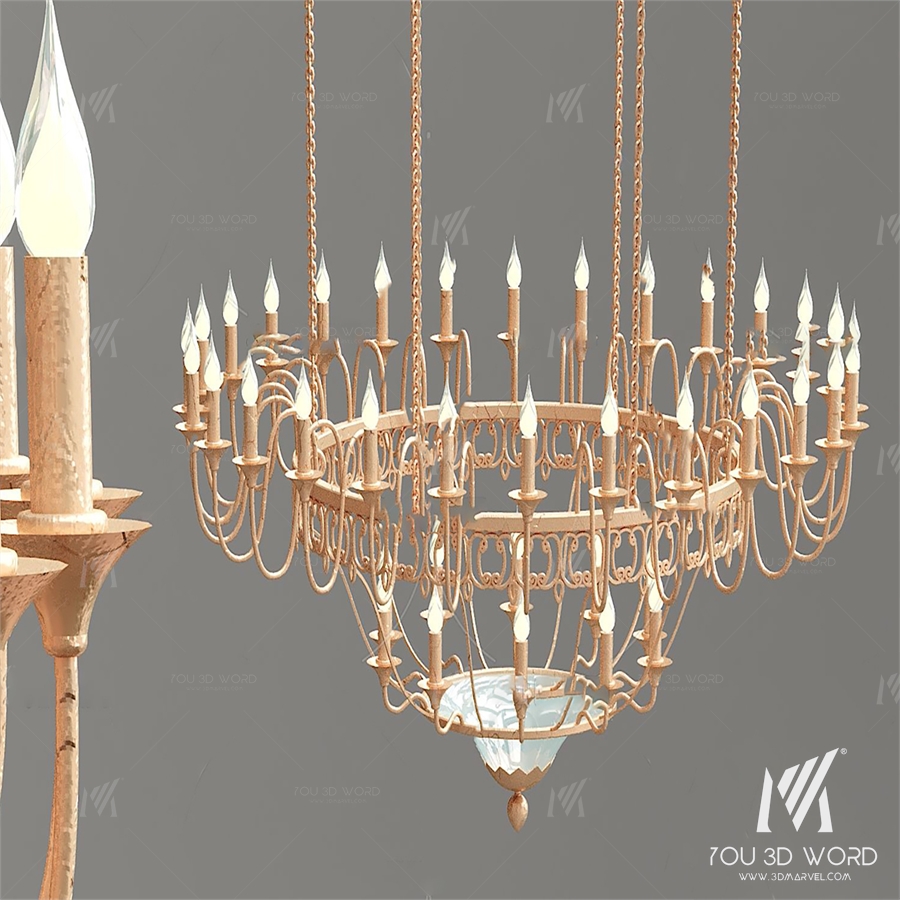 Light In The Box Elegant Candle Style Crystal Chandelier 01